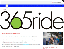 Tablet Screenshot of 365ride.org